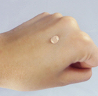 1. After basic skincare, dispense an appropriate amount